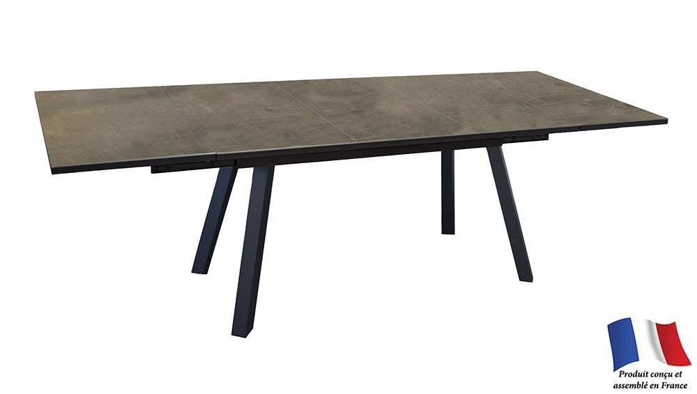 Table extensible AGRA 180/230/280 cm. plateau HPL Fundermax® - Châssis ...