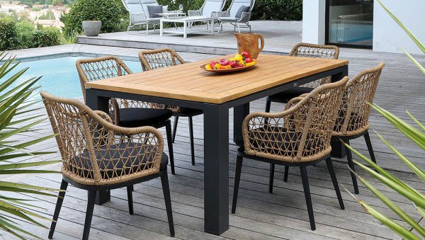 Table TORINO 180 Plateau Teck FSC® Océo - 1