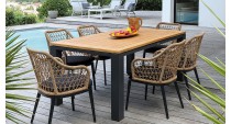 Table TORINO 180 Plateau Teck FSC® Océo - 1
