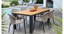 Table TORINO 180 Plateau Teck FSC® Océo - 2