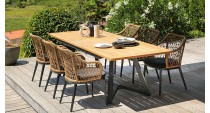 Table AGIRA 180/240 Plateau Teck FSC® Océo - 2
