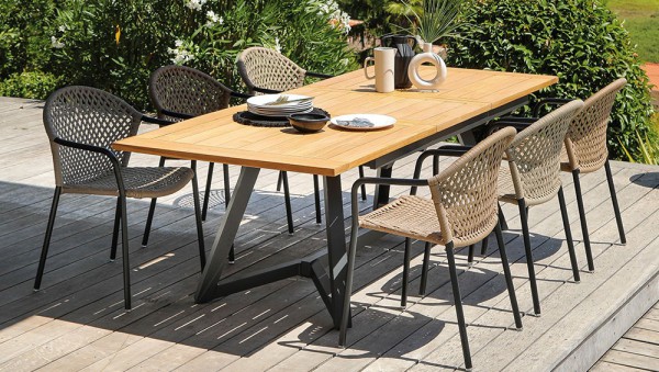 Table AGIRA 180/240 Plateau Teck FSC® Océo - 3