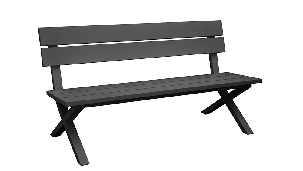 Banc CROSSWAY Coloris:Châssis Teck/Assise Teck Ecotax:Prix de vente comprenant l'éco-taxe de 2,10 € TTC Mode de livraison:LDDM -