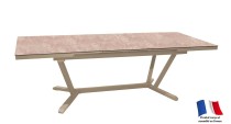Table VITA 180/240 plateau Kedra® Coloris:Châssis Sand/Plateau Kedra® Downtown Ecotax:Prix de vente comprenant l'éco-taxe de 10,